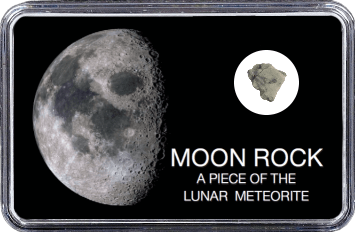Mond Meteorit NWA 12697 (Motiv: Halbmond)