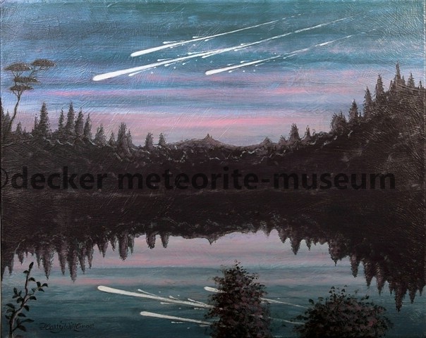Muonionalusta Meteoritenfall Gemälde