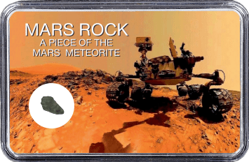 Mars Meteorit NWA 6963 (Motiv: Mars Rover Curiosity Selfie I)