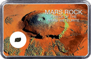 Mars Meteorit NWA 6963 (Motiv: Mars Vulkan Olympus Mons)