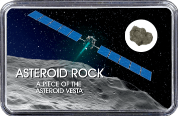 Vesta Meteorit Sariçiçek (Motiv: Vesta mit Raumsonde Dawn)