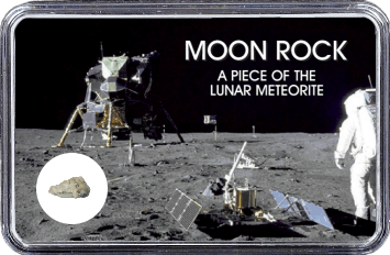 Mond Meteorit NWA 12697 (Motiv: Astronaut mit Mondlandefähre)