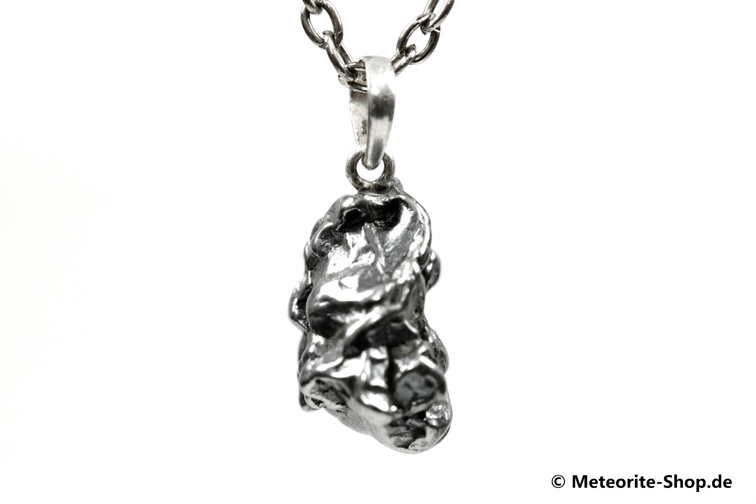 Eisen-Meteorit-Anhänger (Campo del Cielo | Natura | 925er Silber) - 7,50 g