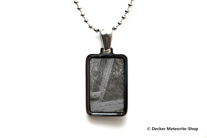 Stein-Eisen-Meteorit-Anhänger (Seymchan | Rechteck | Natura) - 3,00 g