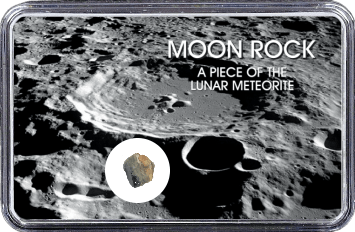 Mond Meteorit NWA 12697 (Motiv: Mond-Einschlagskrater und Mondgestein I)
