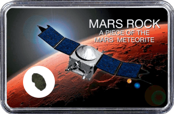 Mars Meteorit NWA 6963 (Motiv: Raumsonde ExoMars in Mars Atmosphäre)