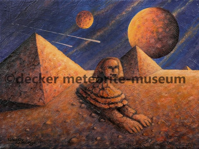 Gebel Kamil Meteoritenfall Gemälde (Motiv I)