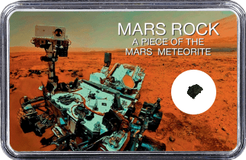 Mars Meteorit NWA 6963 (Motiv: Mars Rover Curiosity Selfie II)