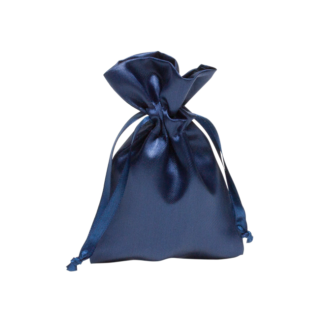 Geschenkbeutel aus Satin in Dunkelblau